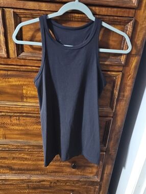 Lululemon Black Align Racerback Tank, P2P Is 16"a Like New Condition. Sz 8
